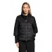 Betty Barclay - 7306 1040 Gewatteerde jas reversible zwart-print.